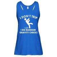 Random Gravity Checks Funny Ladies Essential Flowy Tank