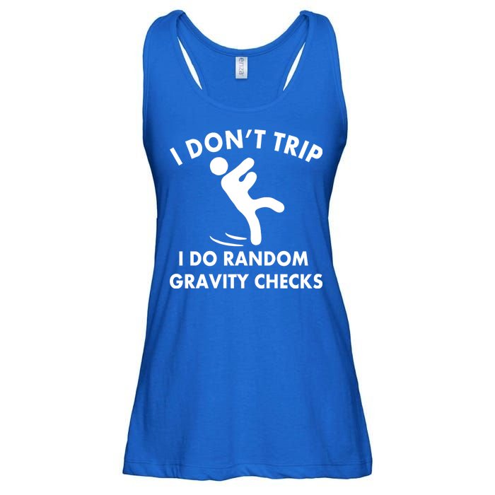 Random Gravity Checks Funny Ladies Essential Flowy Tank