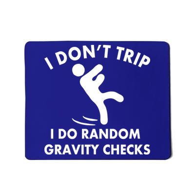 Random Gravity Checks Funny Mousepad