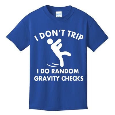 Random Gravity Checks Funny Kids T-Shirt
