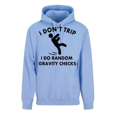 Random Gravity Checks Funny Unisex Surf Hoodie