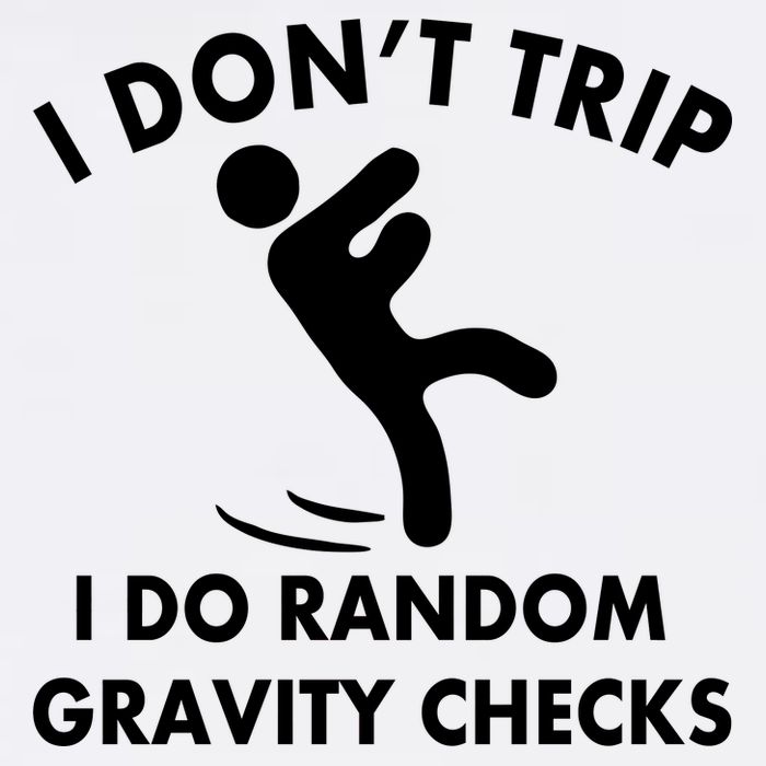Random Gravity Checks Funny Garment-Dyed Sweatshirt