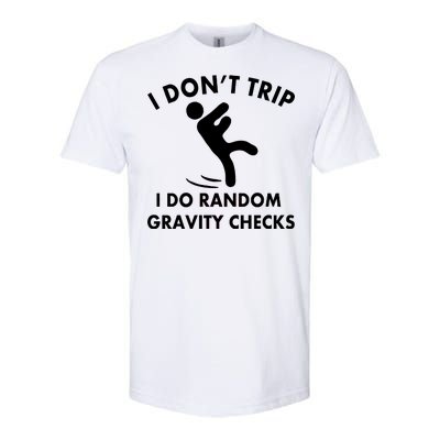 Random Gravity Checks Funny Softstyle CVC T-Shirt