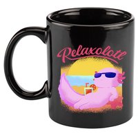 Relaxolotl Axolotl On Vacation Summer Beach Fun In The Sun 11oz C Handle Ceramic Mug