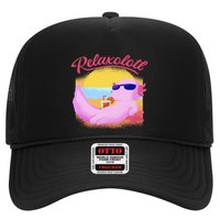 Relaxolotl Axolotl On Vacation Summer Beach Fun In The Sun Trucker Hat