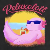 Relaxolotl Axolotl On Vacation Summer Beach Fun In The Sun Trucker Hat