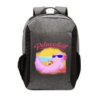 Relaxolotl Axolotl On Vacation Summer Beach Fun In The Sun Vector Backpack