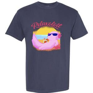 Relaxolotl Axolotl On Vacation Summer Beach Fun In The Sun Garment-Dyed Heavyweight T-Shirt