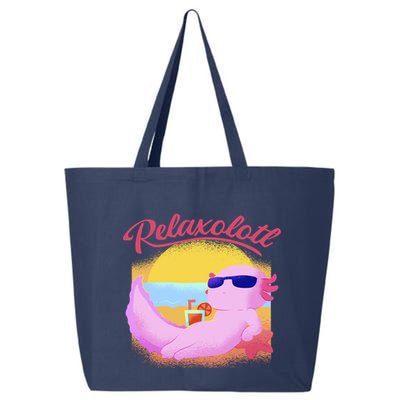 Relaxolotl Axolotl On Vacation Summer Beach Fun In The Sun 25L Jumbo Tote