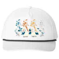 Retro Astronaut Outer Space Snapback Five-Panel Rope Hat