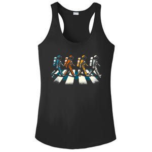 Retro Astronaut Outer Space Ladies PosiCharge Competitor Racerback Tank