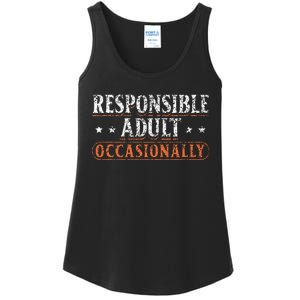 Responsible Adult Occasionally Puberty Responsible Ladies Essential Tank