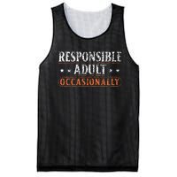 Responsible Adult Occasionally Puberty Responsible Mesh Reversible Basketball Jersey Tank