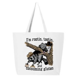 Raccoon And Opossum I’M Rootin Tootin And Consuming Gluten 25L Jumbo Tote