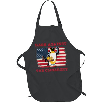 Rage Against Oligarchy Penguin Hands Off Fight Resist Apron