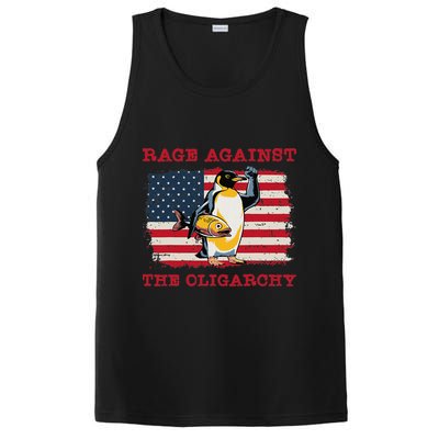 Rage Against Oligarchy Penguin Hands Off Fight Resist PosiCharge Competitor Tank