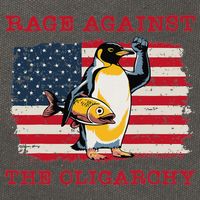 Rage Against Oligarchy Penguin Hands Off Fight Resist Cotton Canvas Backpack