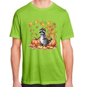 Raccoon And Pumpkin Spice Lovers Adult ChromaSoft Performance T-Shirt