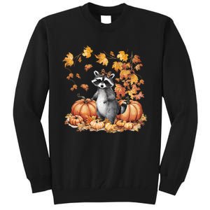 Raccoon And Pumpkin Spice Lovers Tall Sweatshirt