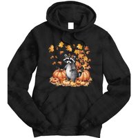 Raccoon And Pumpkin Spice Lovers Tie Dye Hoodie