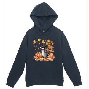 Raccoon And Pumpkin Spice Lovers Urban Pullover Hoodie