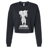 Raskol Apparel Progressive Overload Purple On White Cropped Pullover Crew
