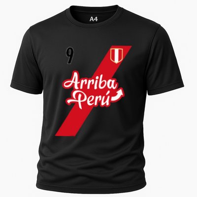 Retro Arriba Peru Soccer Jersey 9 Peruvian Futbol Performance Shirt