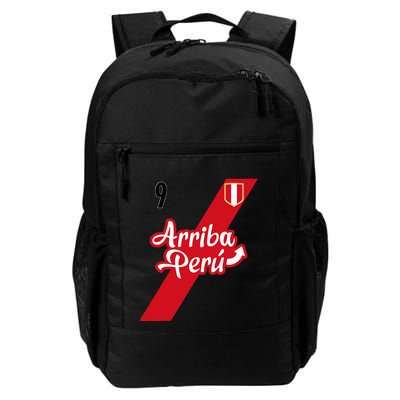 Retro Arriba Peru Soccer Jersey 9 Peruvian Futbol Backpack