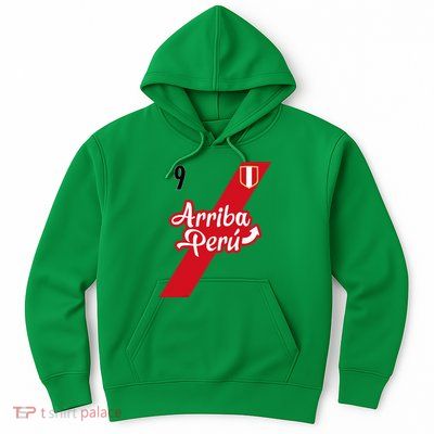 Retro Arriba Peru Soccer Jersey 9 Peruvian Futbol Hoodie