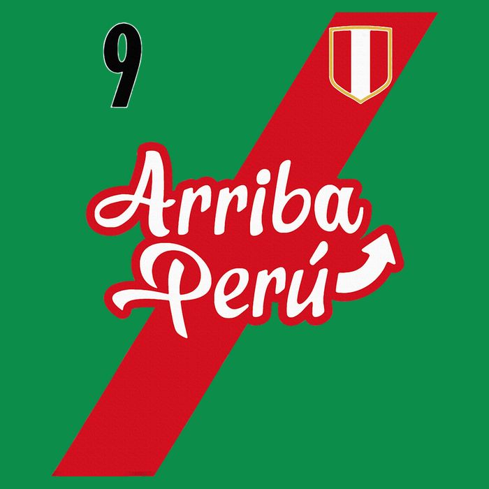Retro Arriba Peru Soccer Jersey 9 Peruvian Futbol Long Sleeve Shirt