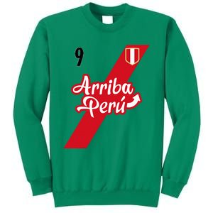 Retro Arriba Peru Soccer Jersey 9 Peruvian Futbol Sweatshirt