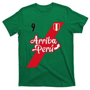 Retro Arriba Peru Soccer Jersey 9 Peruvian Futbol T-Shirt