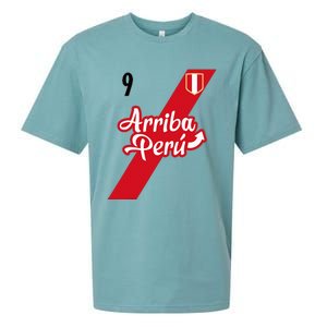 Retro Arriba Peru Soccer Jersey 9 Peruvian Futbol Sueded Cloud Jersey T-Shirt