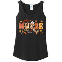 Retro Autumn Pumpkin Fall Nurse Life Thanksgiving Nurse Ladies Essential Tank