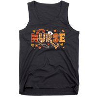 Retro Autumn Pumpkin Fall Nurse Life Thanksgiving Nurse Tank Top