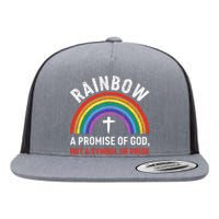 Rainbow A Promise Of God Not A Symbol Of Pride Flat Bill Trucker Hat