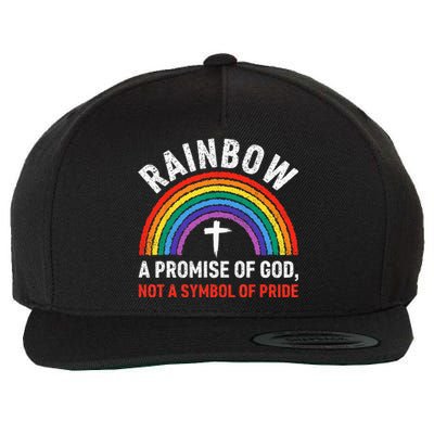 Rainbow A Promise Of God Not A Symbol Of Pride Wool Snapback Cap