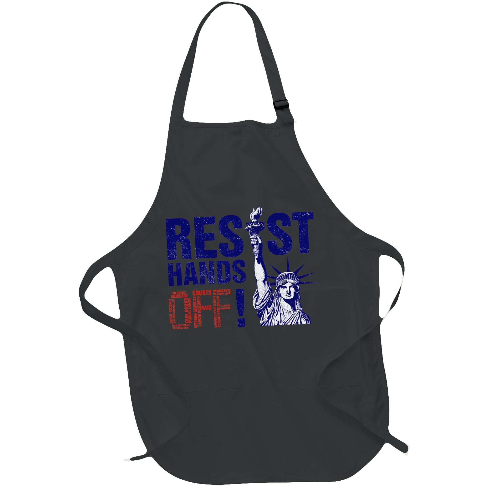 Resist And Protest Hands Off Statue Of Liberty Apron