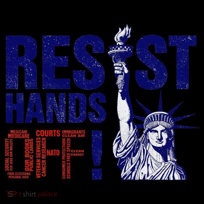 Resist And Protest Hands Off Statue Of Liberty Impact Tech Backpack