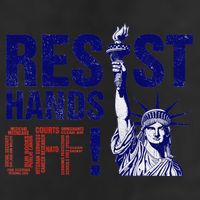 Resist And Protest Hands Off Statue Of Liberty Adult Drive Performance Visor