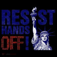 Resist And Protest Hands Off Statue Of Liberty 16 in Basic Backpack