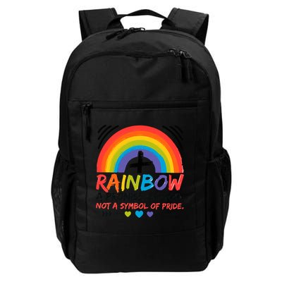 Rainbow A Promise Of God Not A Symbol Of Pride Promise Of God Daily Commute Backpack