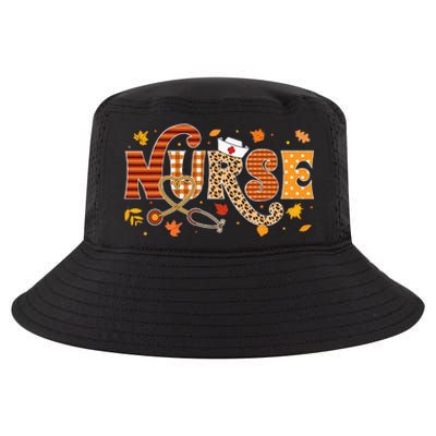 Retro Autumn Pumpkin Fall Nurse Life Thanksgiving Nurse Cool Comfort Performance Bucket Hat