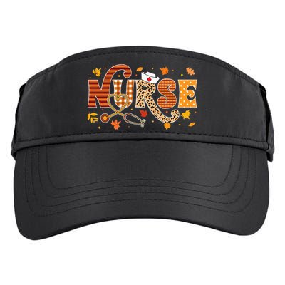 Retro Autumn Pumpkin Fall Nurse Life Thanksgiving Nurse Adult Drive Performance Visor