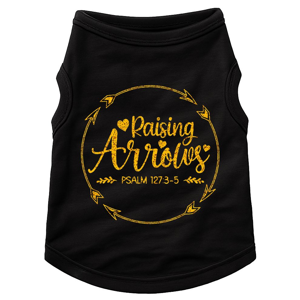 Raising Arrows Psalm 127 3 5 Christian Apparel Doggie Tank