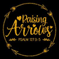 Raising Arrows Psalm 127 3 5 Christian Apparel Flexfit Unipanel Trucker Cap