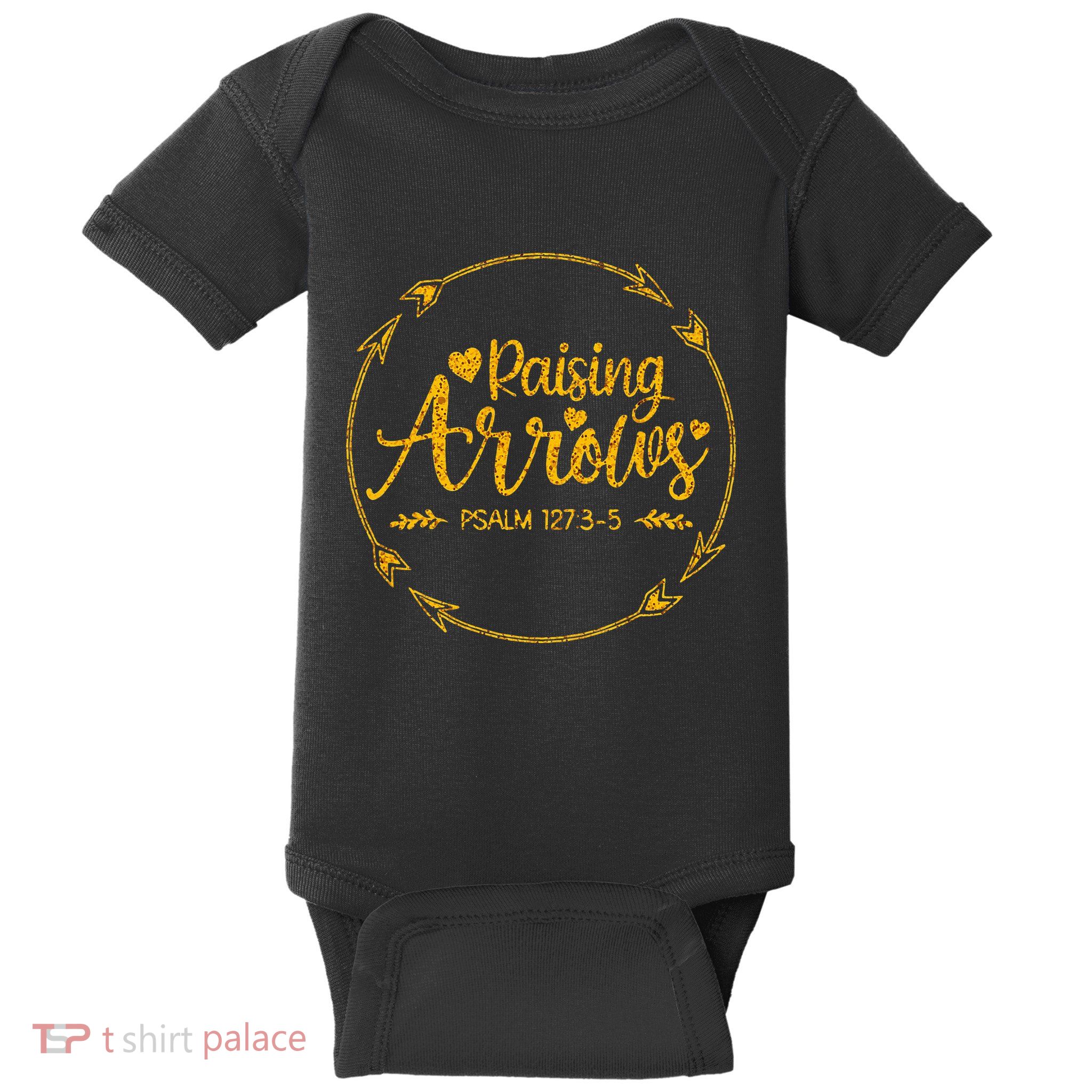 Raising Arrows Psalm 127 3 5 Christian Apparel Baby Bodysuit