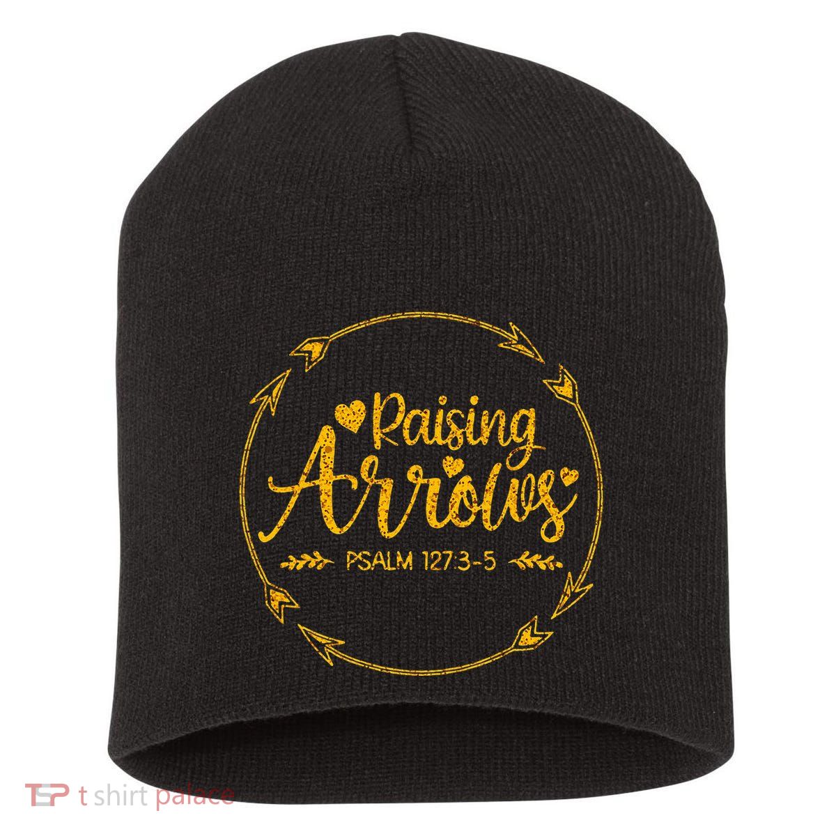 Raising Arrows Psalm 127 3 5 Christian Apparel Short Acrylic Beanie