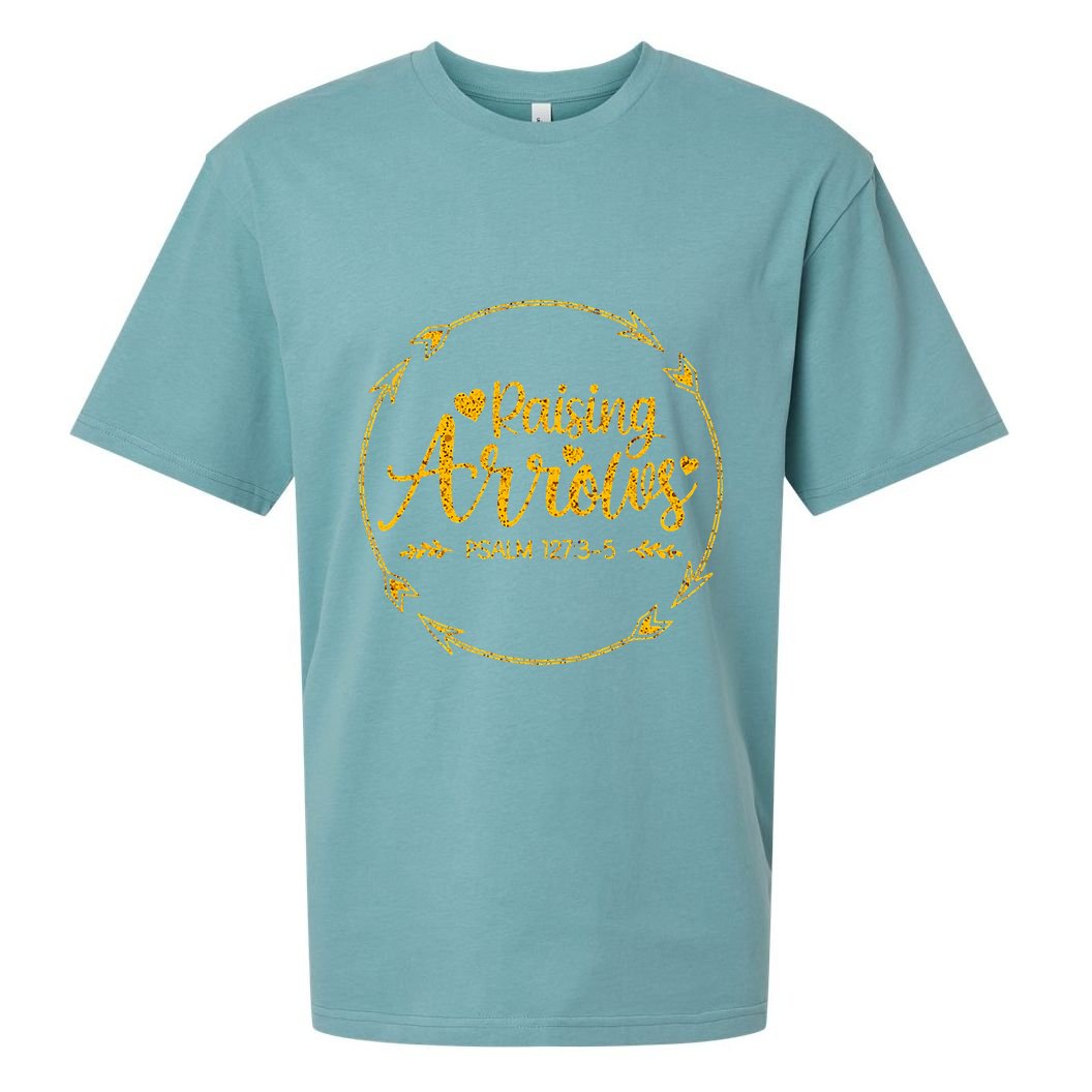 Raising Arrows Psalm 127 3 5 Christian Apparel Sueded Cloud Jersey T-Shirt