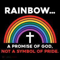 Rainbow A Promise Of God Not A Symbol Of Pride Tall T-Shirt